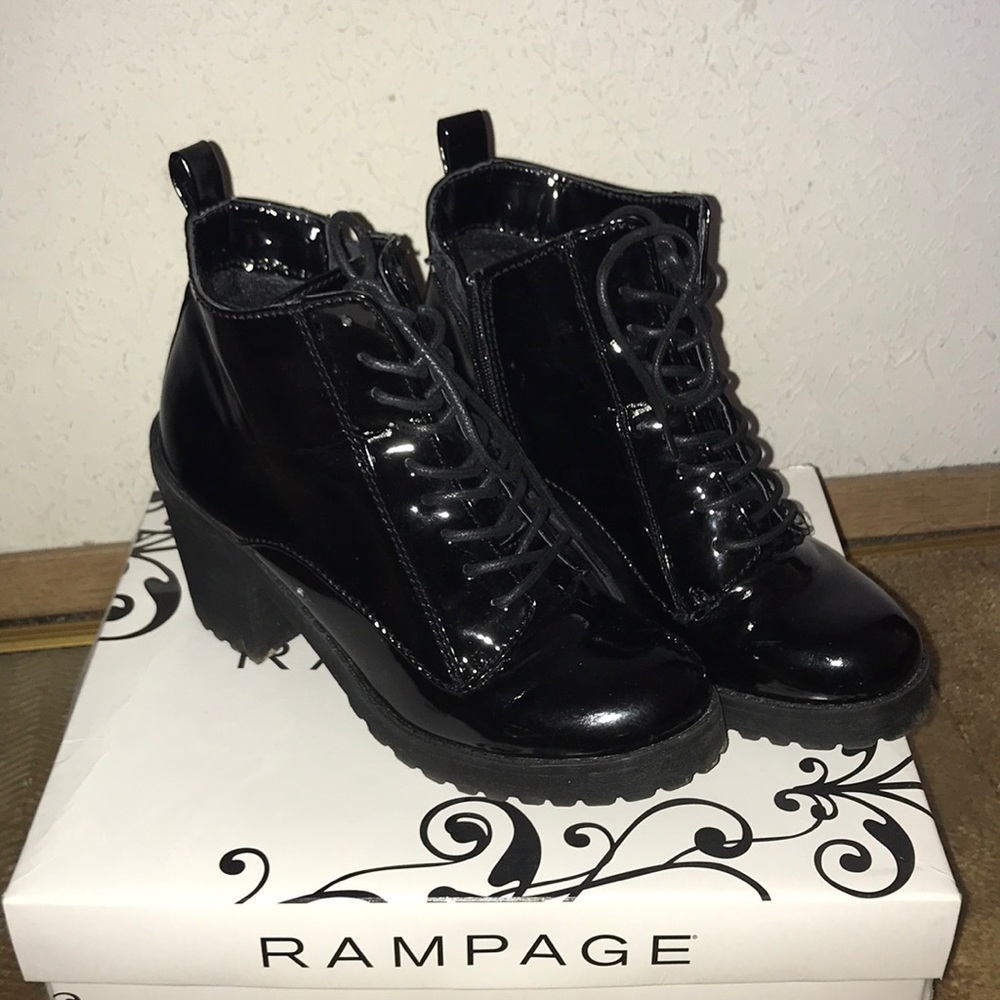 Black Patent Boots
